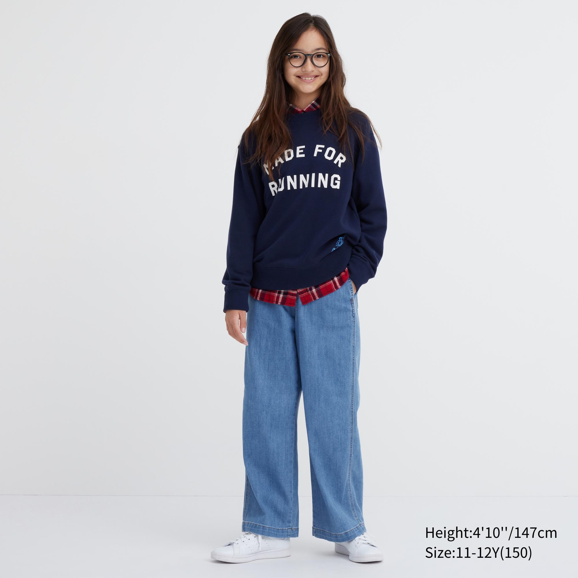 shop-looks-for-kids-flannel-checked-long-sleeve-shirt-girls-baggy-jeans