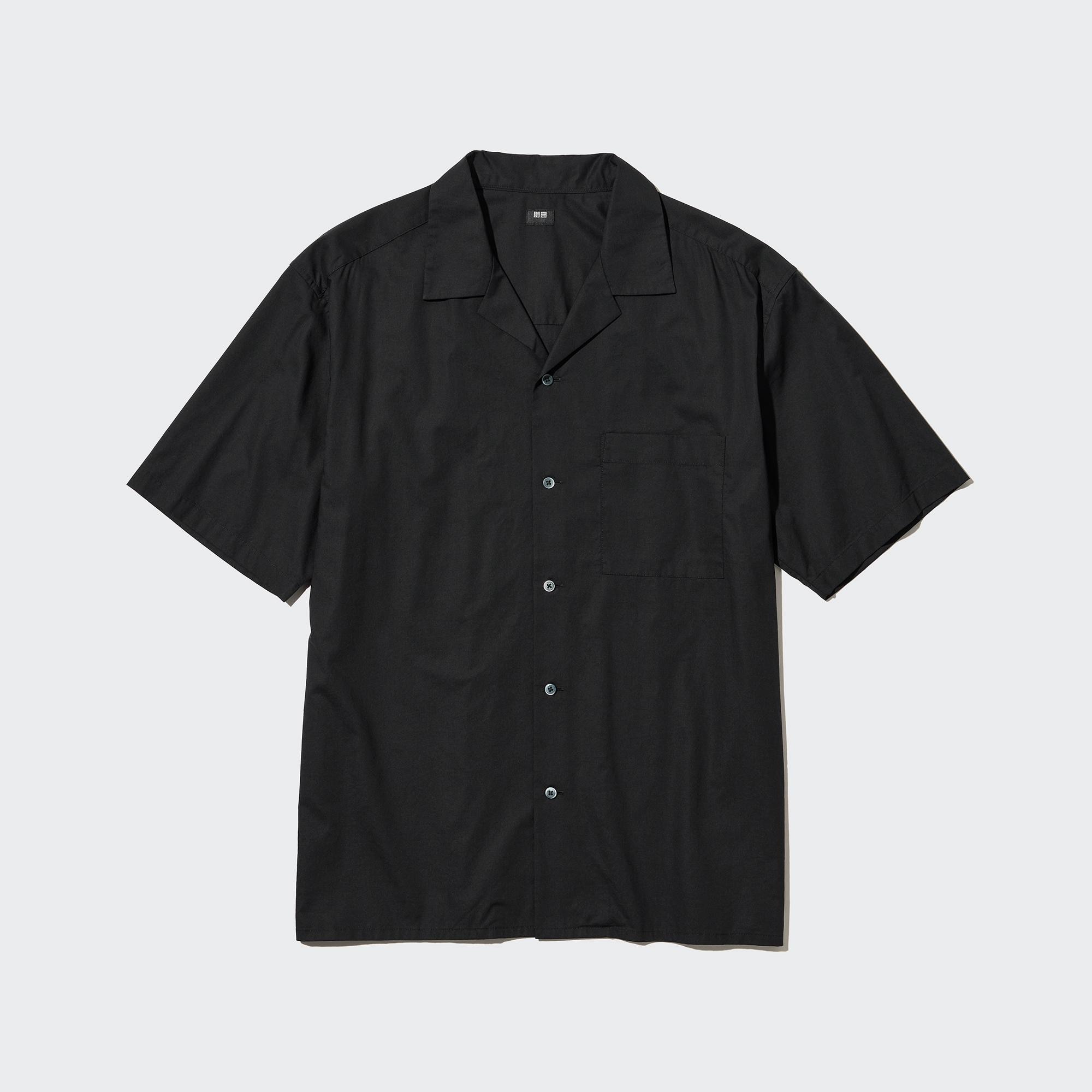 Modal Cotton Open Collar Short Sleeve Shirt