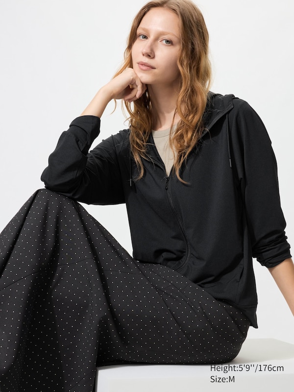 AIRism UV Protection Mesh Full-Zip Hoodie