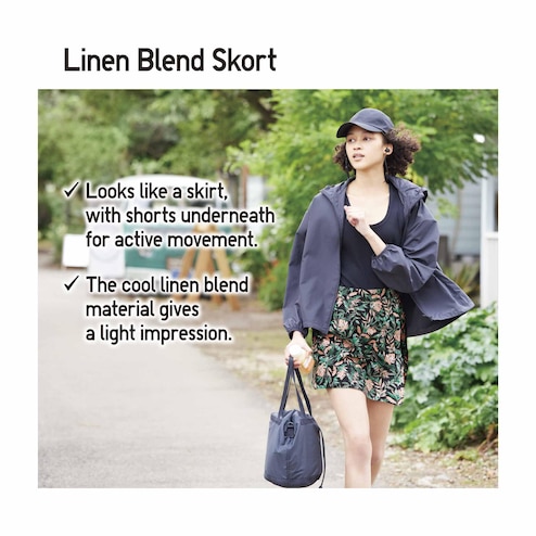 UNIQLO Linen Blend Skort, Where To Buy, 456277-COL11