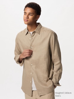 100% European Premium Linen Long Sleeve Shirt