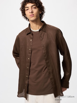 100% European Premium Linen Long Sleeve Shirt