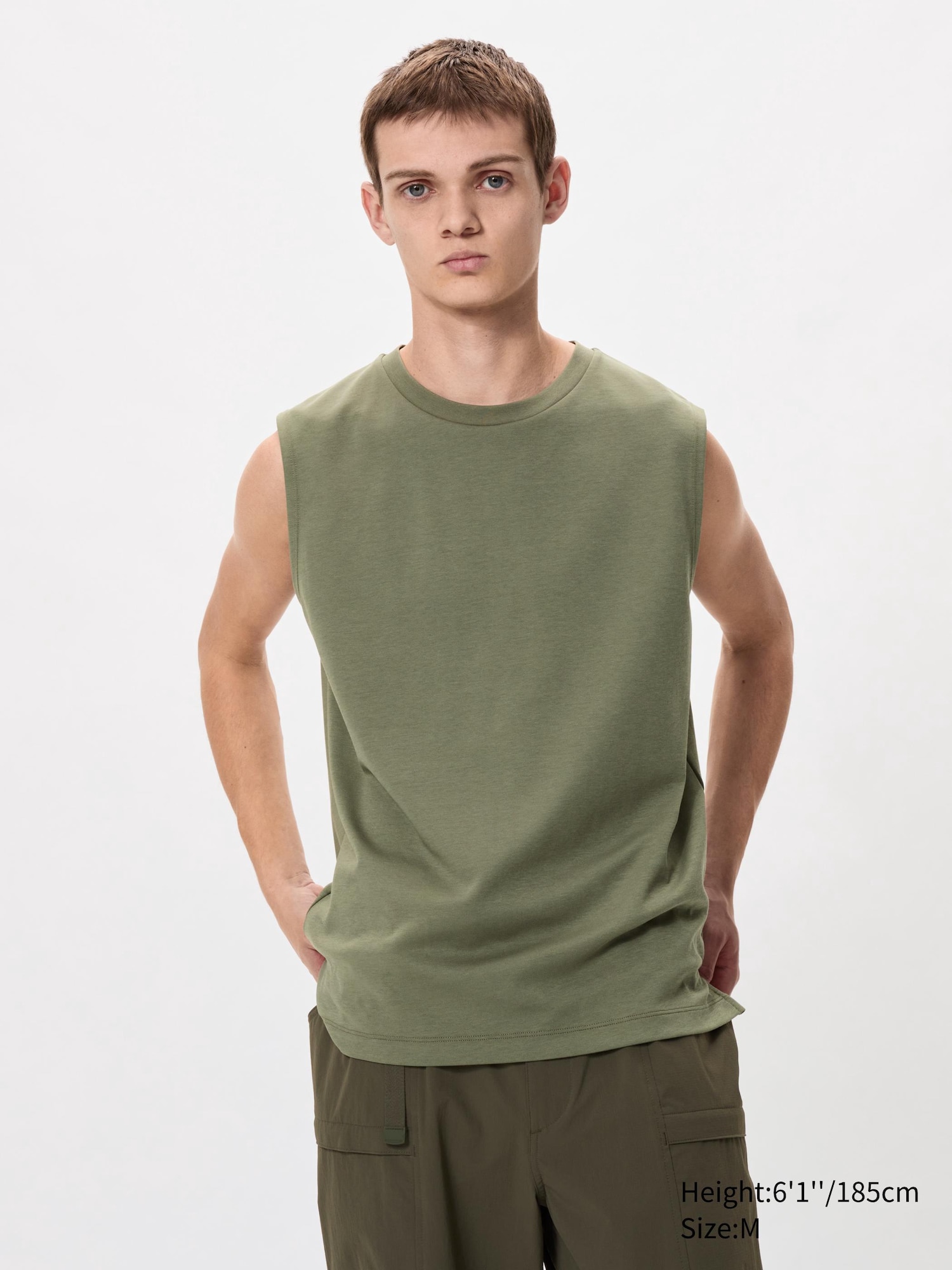 AIRism Cotton Sleeveless T-Shirt