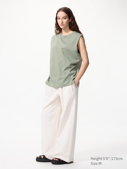 AIRism Cotton Sleeveless T-Shirt