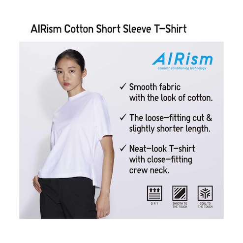 WOMEN'S AIRISM COTTON T-SHIRT