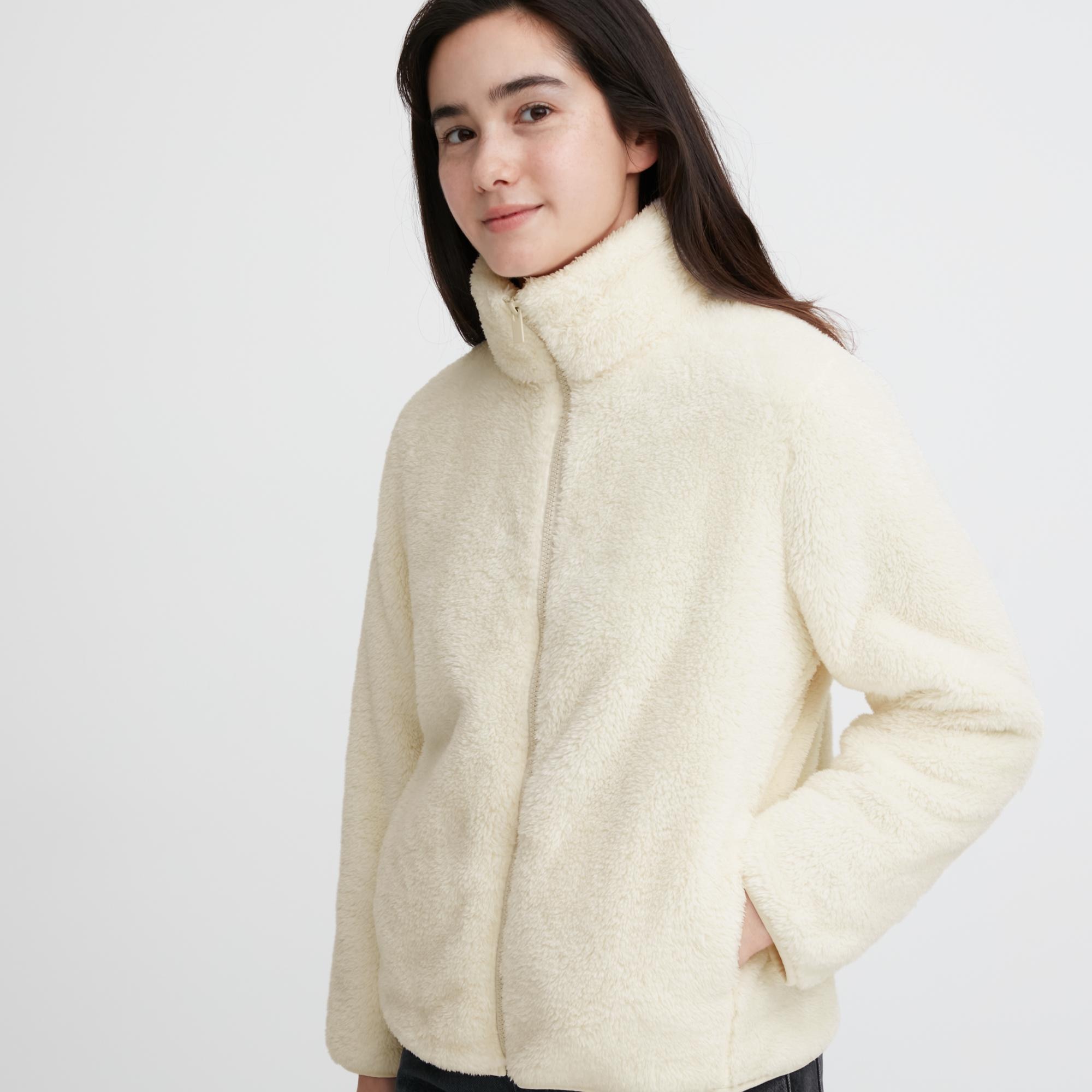 Fluffy yarn clearance fleece jacket uniqlo