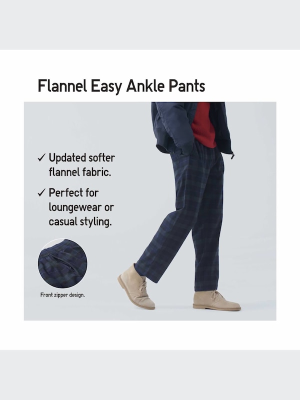 Flannel Easy Ankle Pants