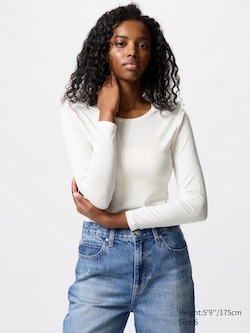 HEATTECH Crew Neck Long Sleeve T-Shirt