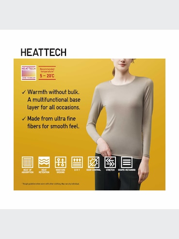 HEATTECH Crew Neck Long Sleeve T-Shirt