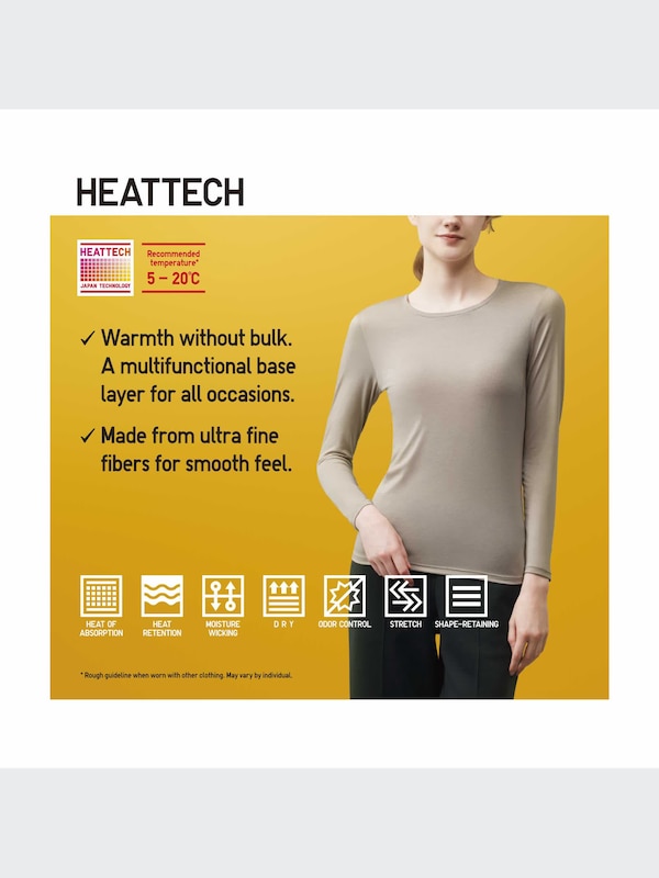 HEATTECH Crew Neck Long Sleeve T-Shirt