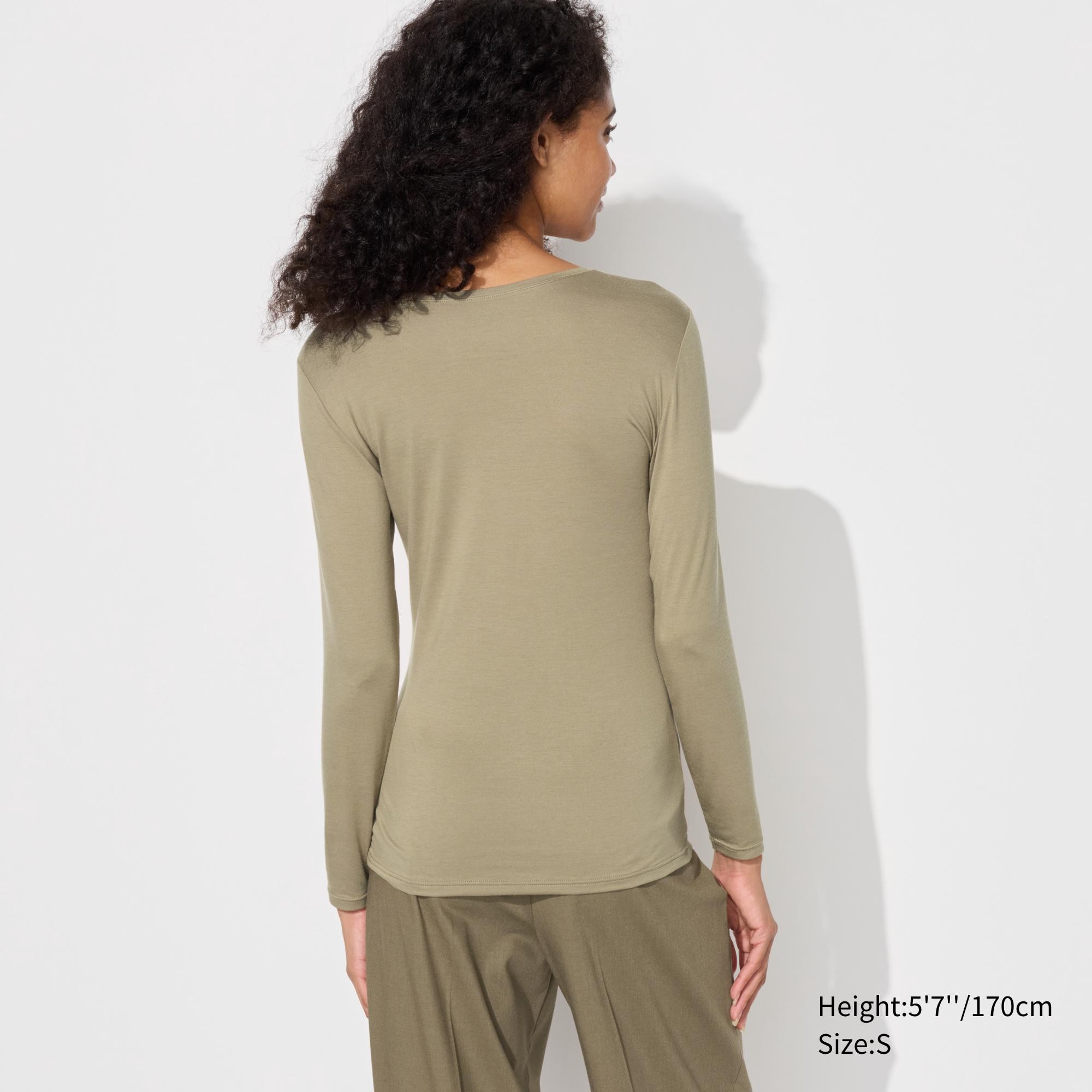 Uniqlo heattech crew neck hotsell long sleeve