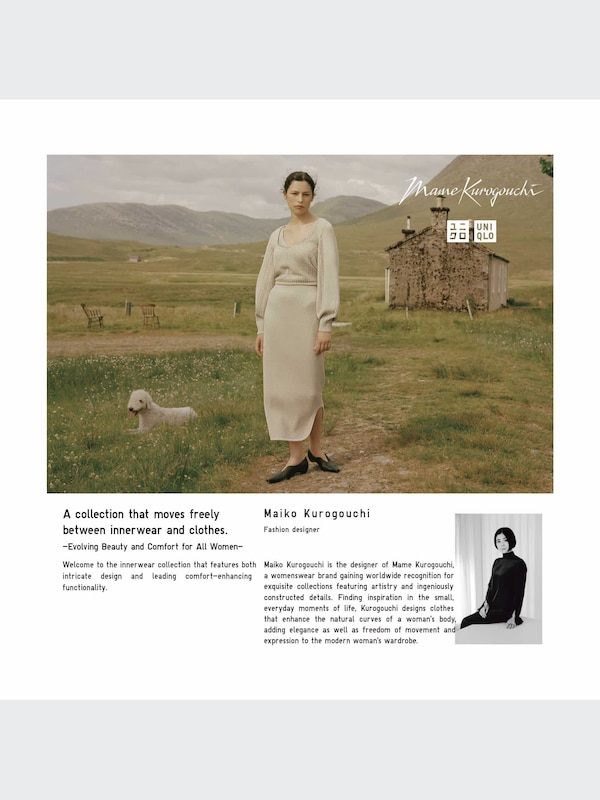 Mame Kurogouchi HEATTECH Knitted Tights (Sheer)