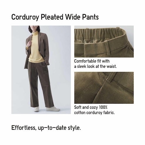 Uniqlo, Pants & Jumpsuits, Uniqlo Pleated Wide Pants