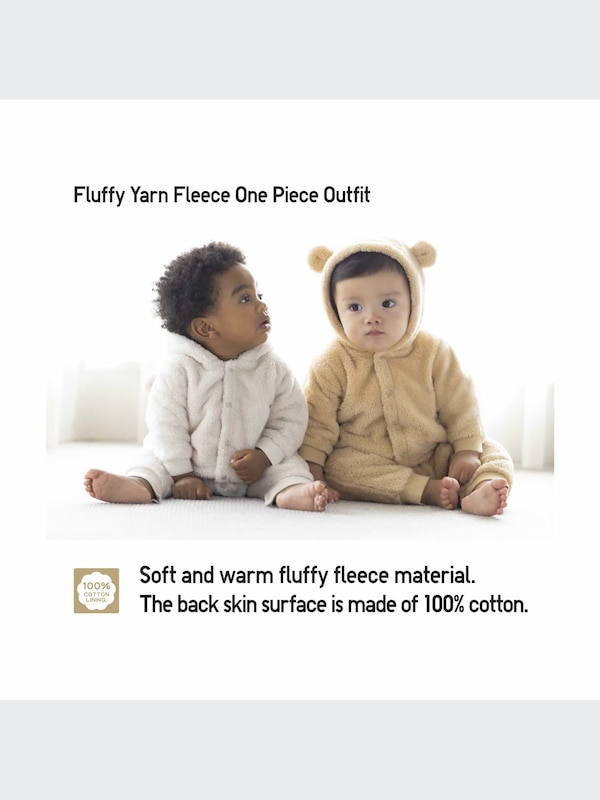 Fluffy Yarn Fleece One Piece Outfit
