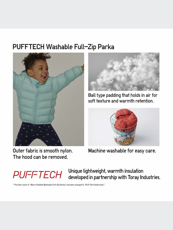 PUFFTECH Washable Full-Zip Parka (Warm Padded)
