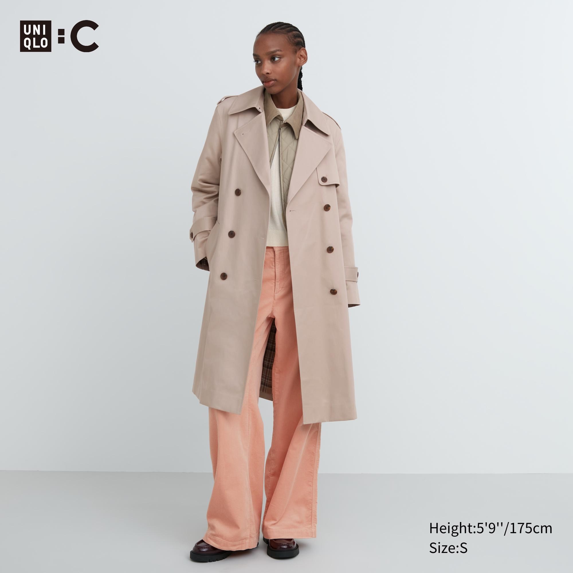 Womens hot sale long trenchcoat