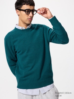100% Lambswool Crew Neck Sweater