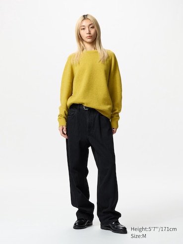 100% Premium Lambswool Long Sleeve Crew Neck Sweater