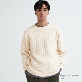 CABLE CREW NECK SWEATER