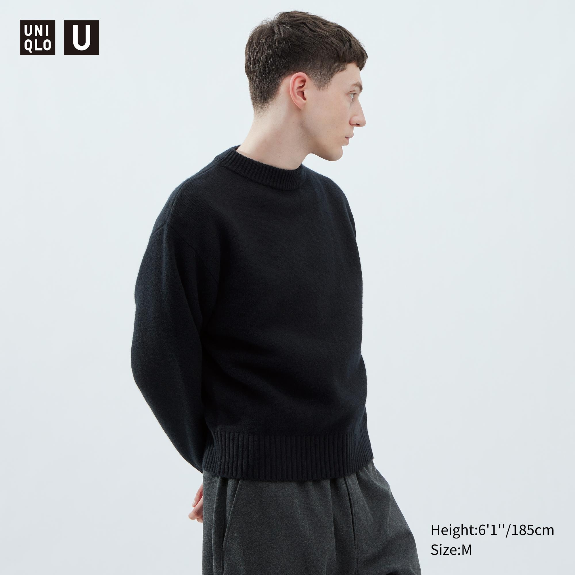 Uniqlo U 100% Premium Lambswool Low Gauge Crew Neck Sweater