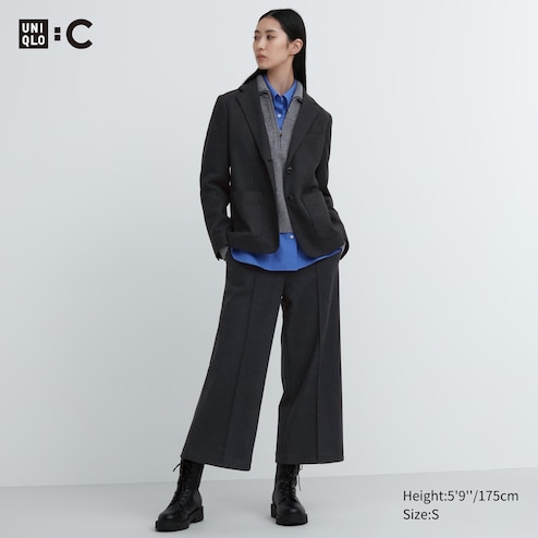 Uniqlo Brushed Jersey Pleated Wide Pants, UNIQLO US