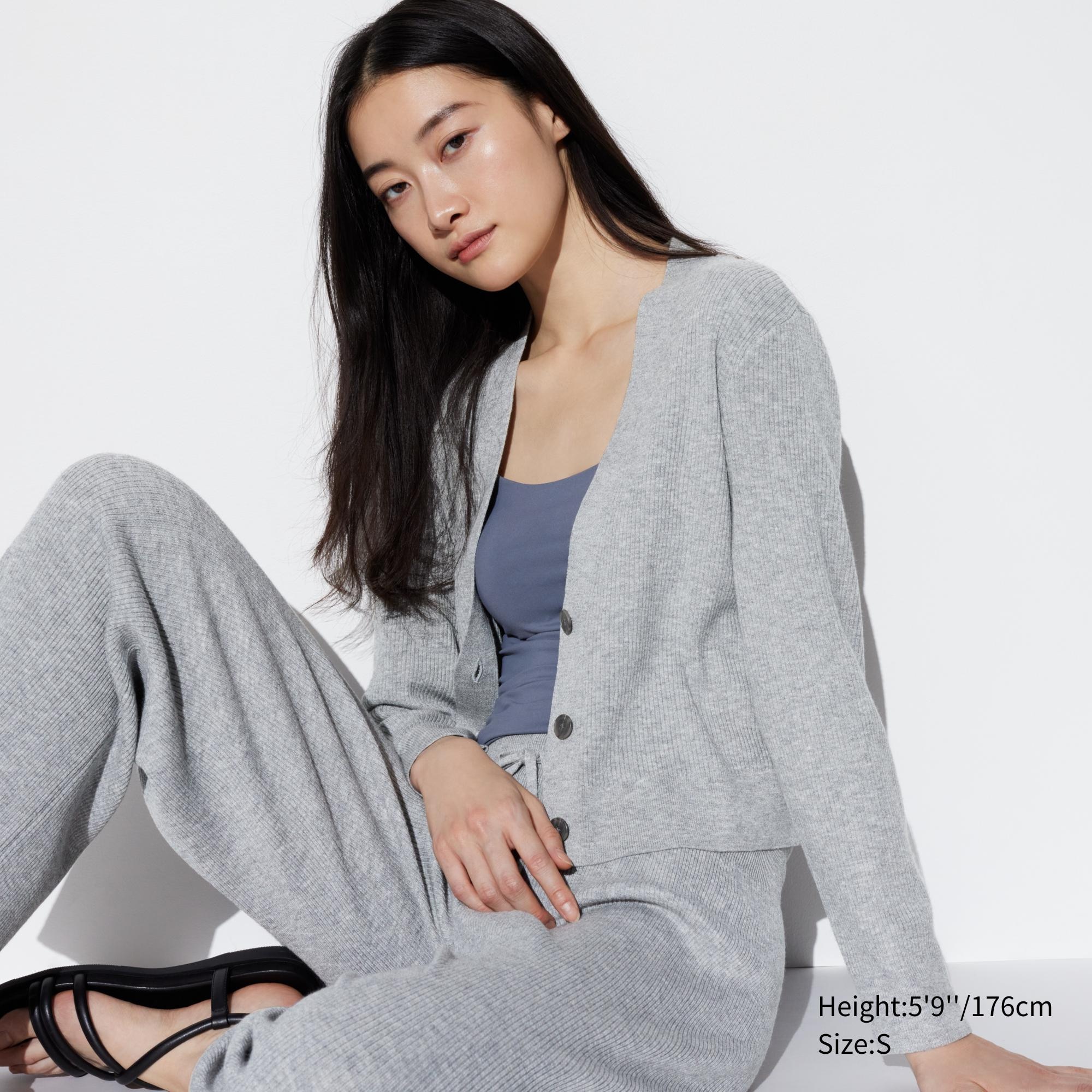 Uniqlo grey outlet cardigan