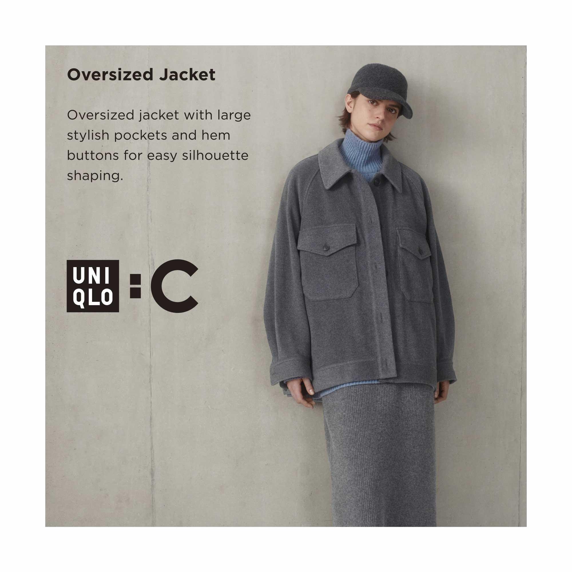 Uniqlo on sale gray jacket