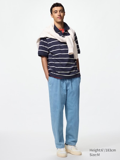 Cotton Relaxd Ankle Pants (Denim)