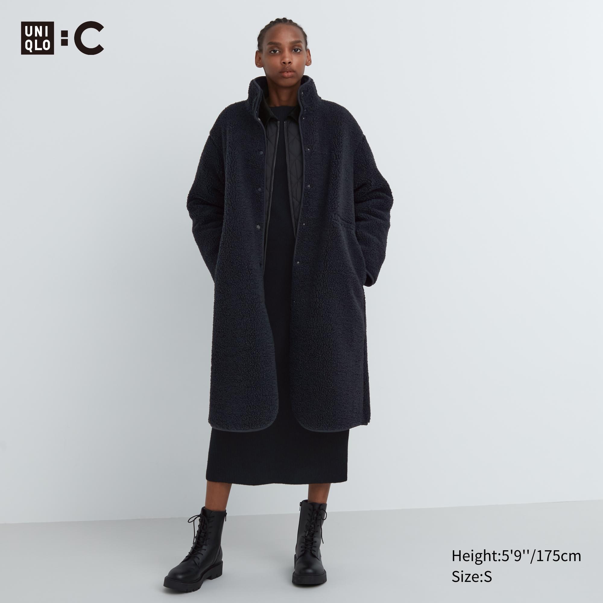 Uniqlo stand collar on sale coat