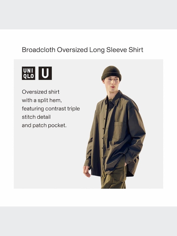 Uniqlo U Broadcloth Oversized Shirt