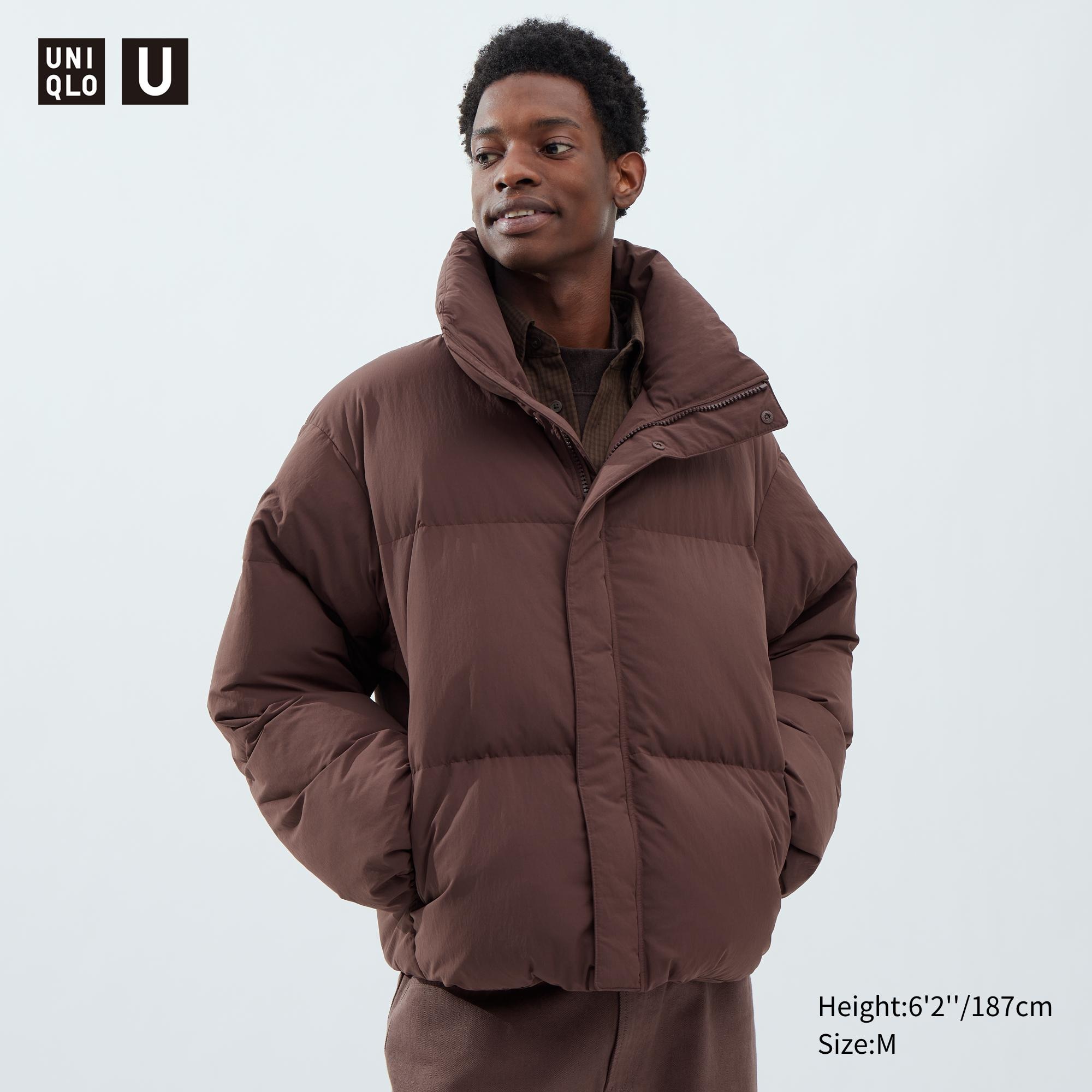 Shop looks for「Uniqlo U Brushed Jersey Mock Neck Long Sleeve T-Shirt、Uniqlo  U Padded Puffer Jacket」| UNIQLO AU