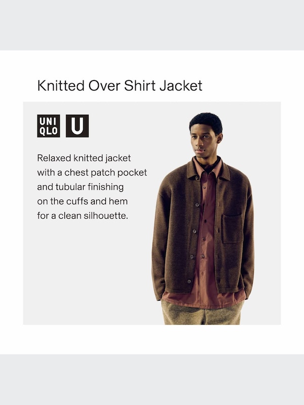 Uniqlo U Knitted Over Shirt Jacket