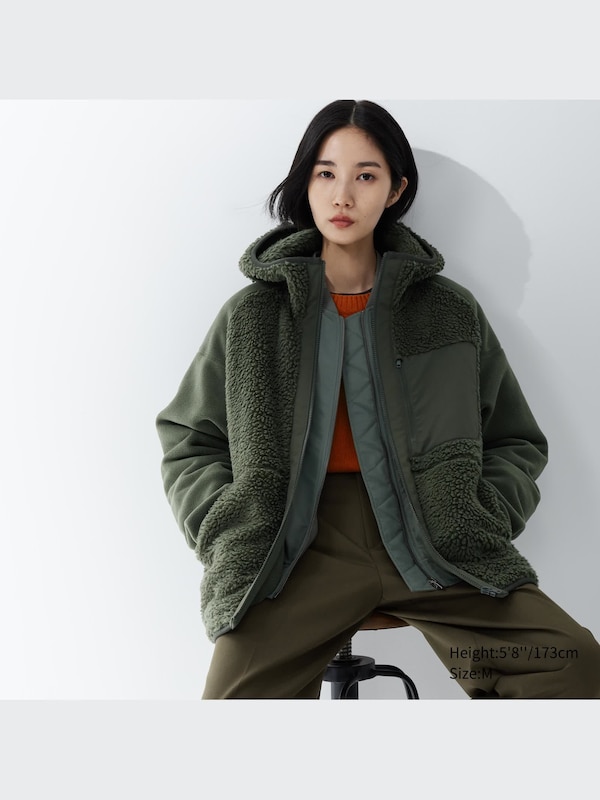 White Mountaineering Fleece Full-Zip Hoodie