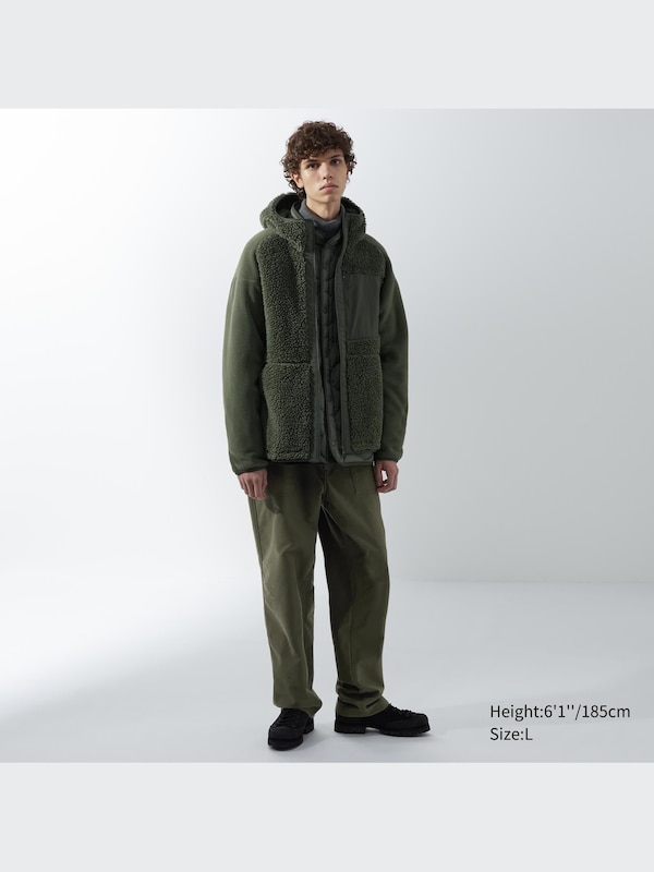 White Mountaineering Fleece Full-Zip Hoodie