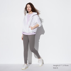 Uniqlo Girls Leggings Knit Pants Ribbed Slit Stretch Comfort Pants