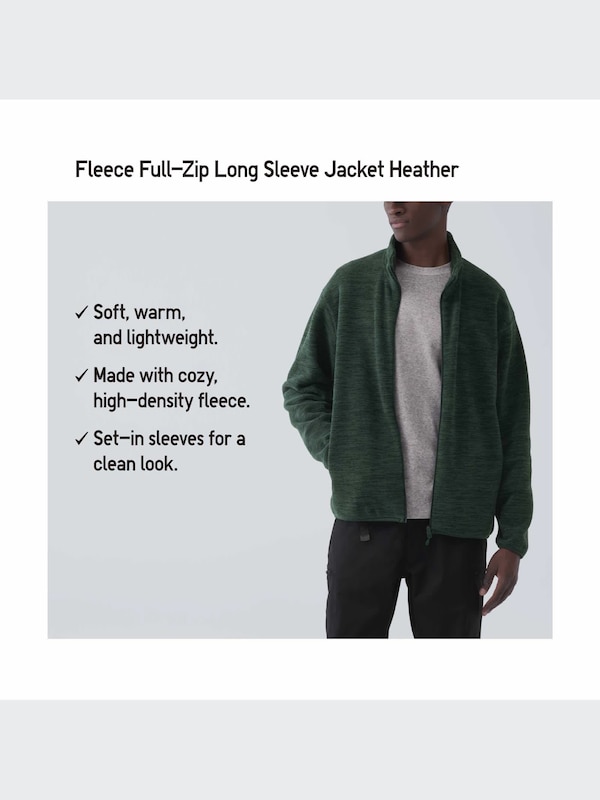 Fleece Full-Zip Long Sleeve Jacket
