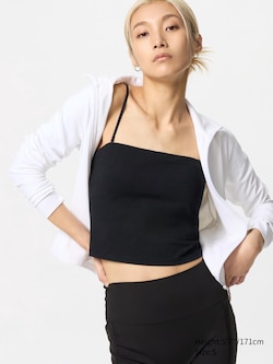 AIRism Cotton Cropped Tube BRA TOP