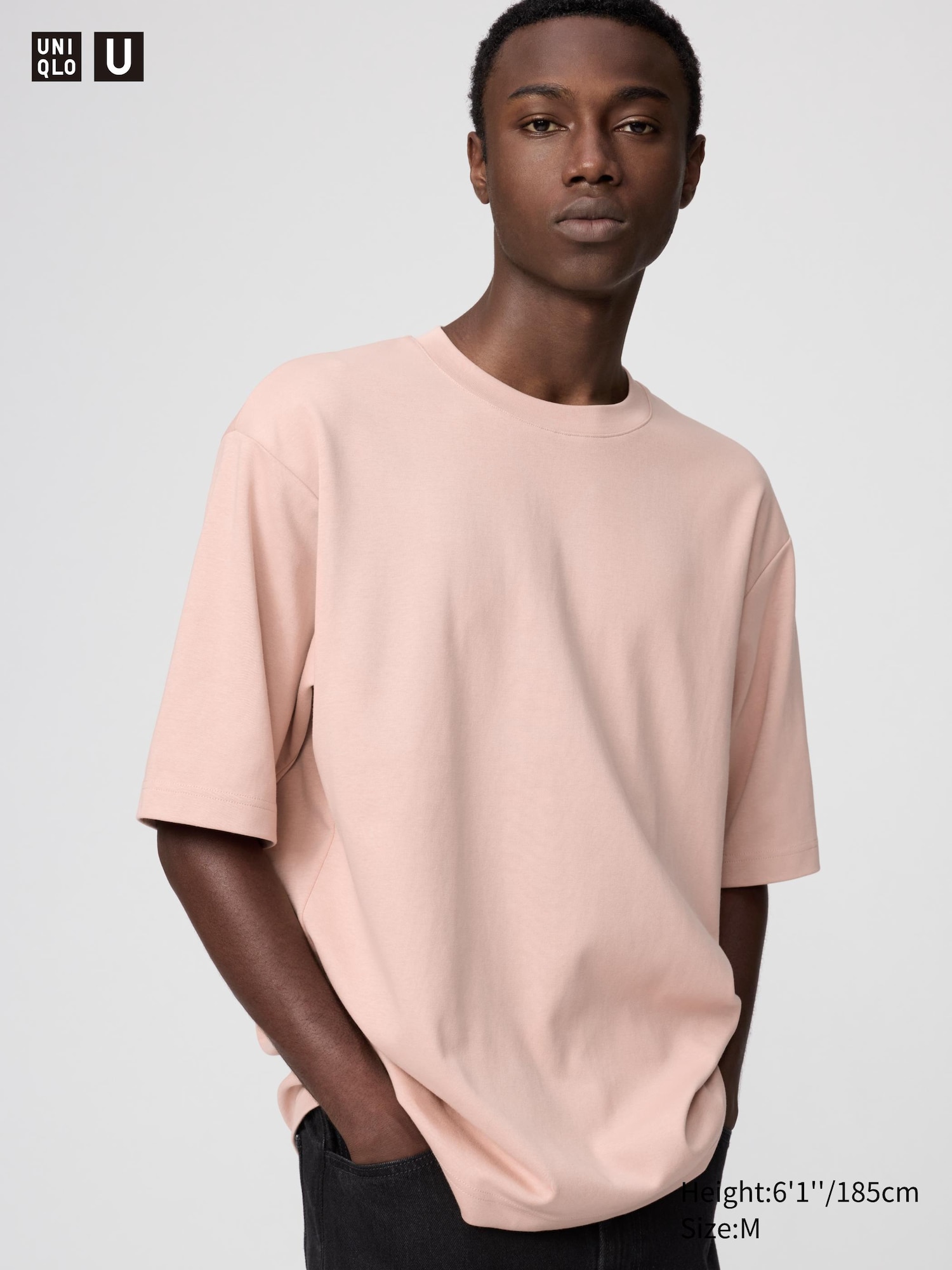Unisex Uniqlo U AIRism Cotton Oversized Crew Neck Half Sleeve T Shirt unisex-uniqlo-u-airism-cotton-oversized-crew-neck-half-sleeve-t-shirt