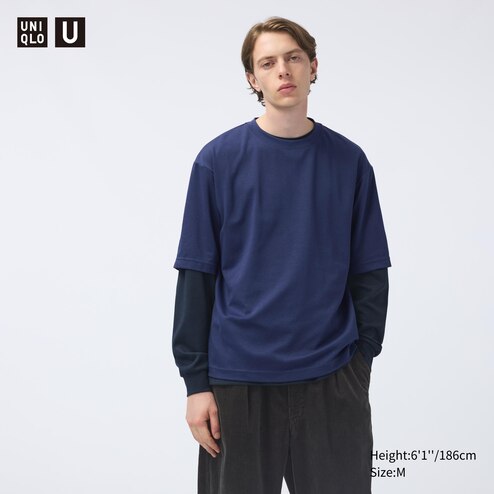 uniqlo blue t shirt