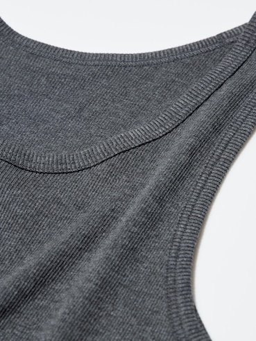 Dry Colour Ribbed Tank Top
