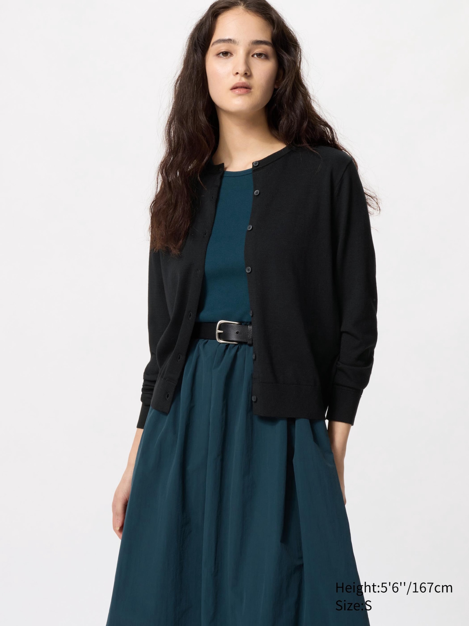 SHOP LOOKS FOR CREW NECK CARDIGAN SOFT RIBBED STRIPED CREW NECK LONG SLEEVE T SHIRT UNIQLO AU
