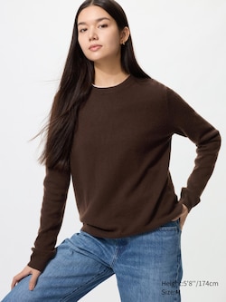 100% Cashmere Crew Neck Sweater