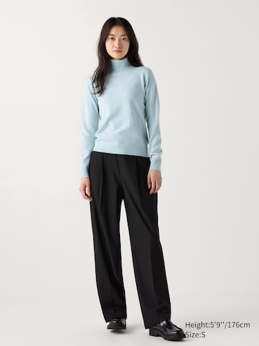Jersey cashmere cuello alto