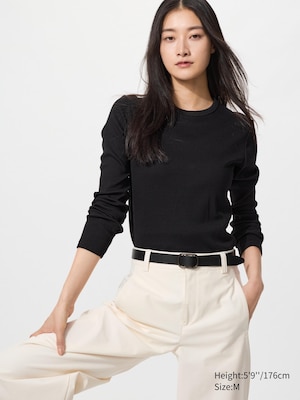 Soft Ribbed Long Sleeve T-Shirt