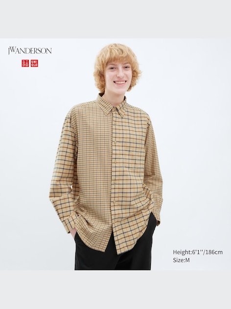 JW Anderson Flannel Checked Long Sleeve Shirt