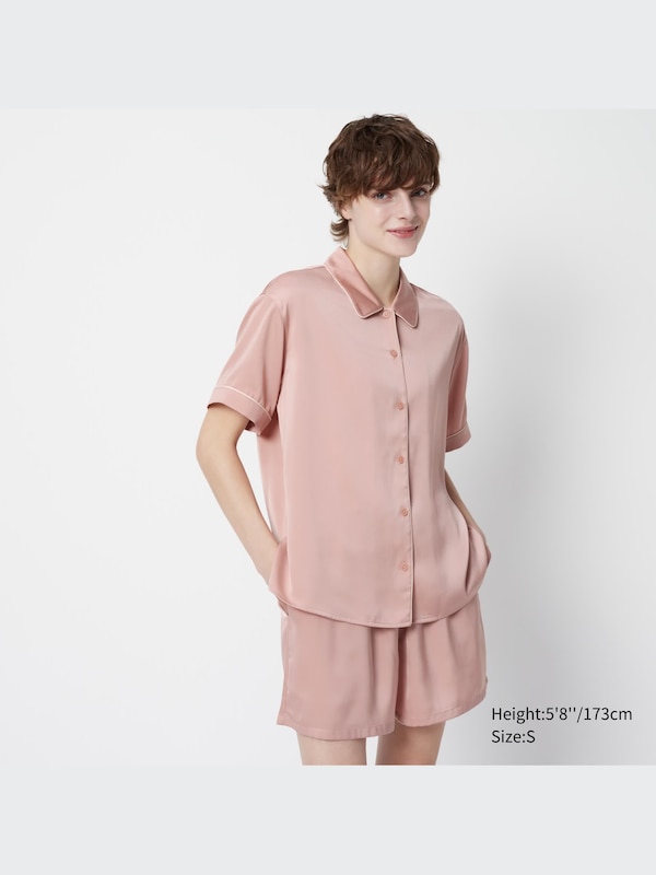 Satin Pyjamas (Short Sleeve)
