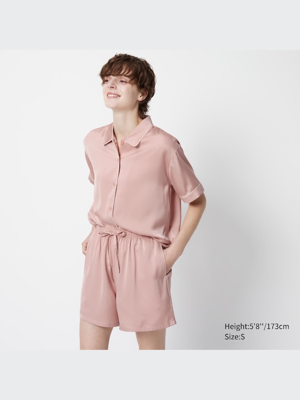 Satin Pyjamas (Short Sleeve)