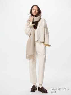 Cotton Relaxed Ankle Pants