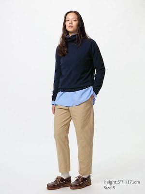 Cotton Relaxed Ankle Pants
