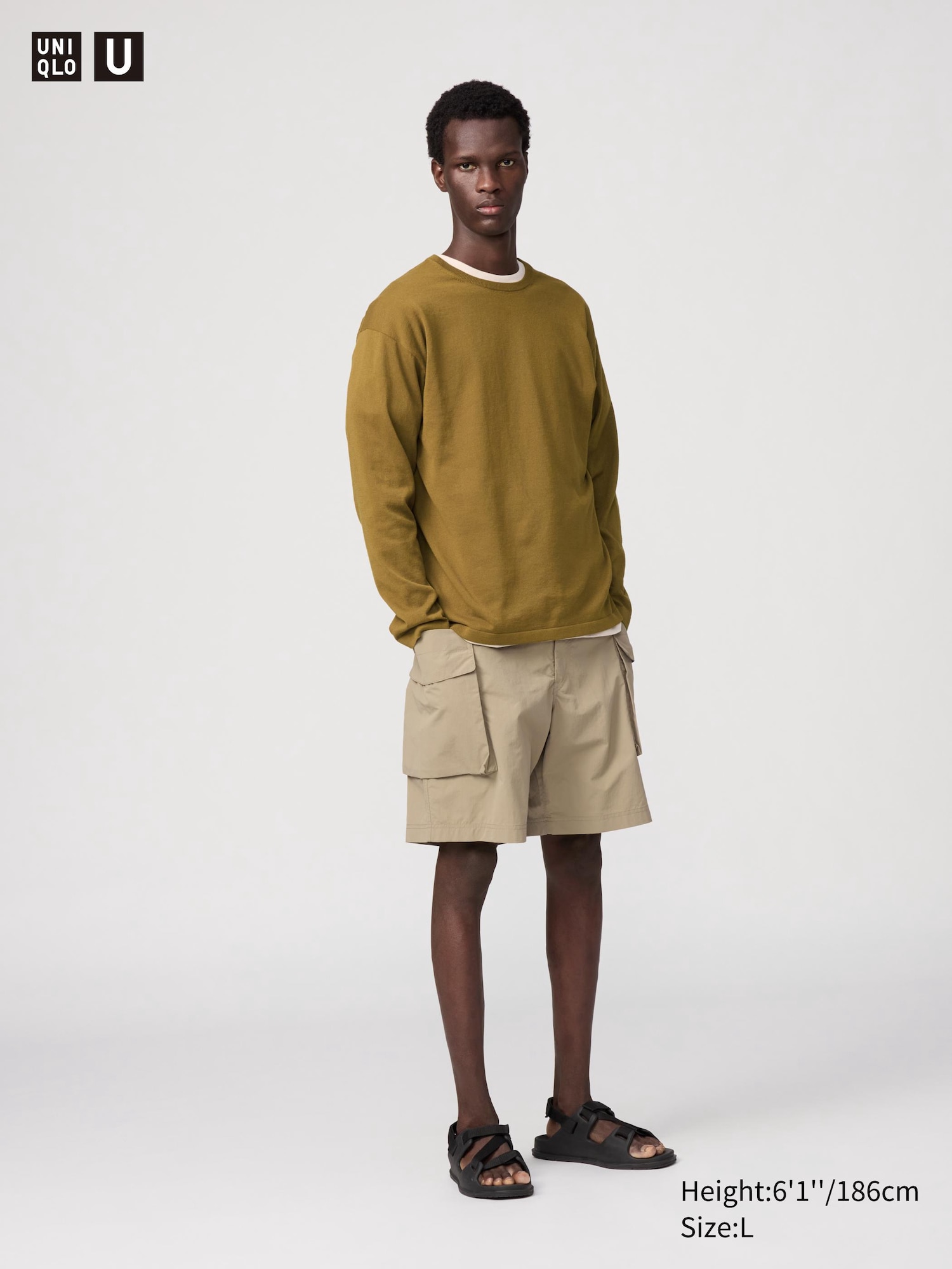 新品 UNIQLO U ボリュームスリーブコクーンブルゾン ホワイト Lサイズ